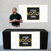Aangepaste opknoping Banner Sign Business Logo Wit