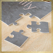 Aangepaste opknoping kerstballen koper grijs - legpuzzel