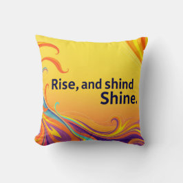Aangepaste Opkomst Stralende Quote Kussen