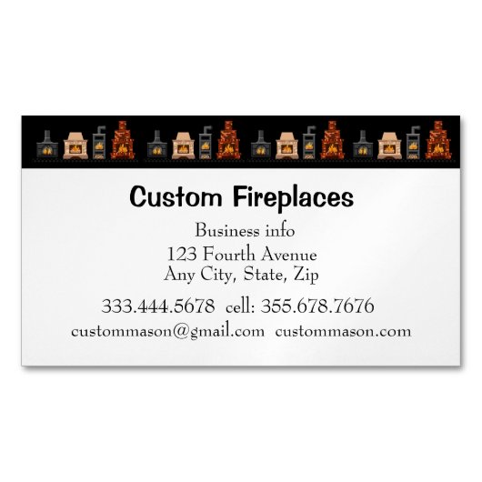 Aangepaste oplossingen vervangen Visitekaartje Mag Magnetisch Visitekaartje (Voorkant)