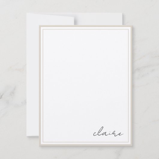 Aangepaste opmerkingen bij schrijfwaren notitiekaartje (Voorkant)