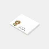 Aangepaste opmerkingen voor Bloemenmeisje Gnome Post-it® Notes (Schuin)