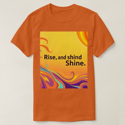 Aangepaste Opstaan Schitteren Citaat T-shirt (Design voorkant)