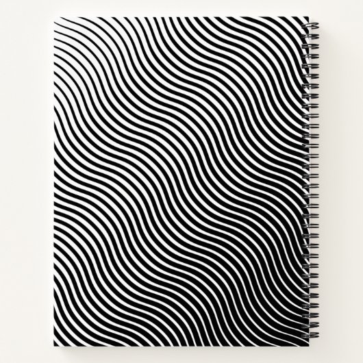 Aangepaste optische golven notitieboek (Achterkant)