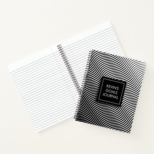 Aangepaste optische golven notitieboek (Binnen)