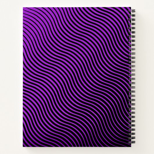 Aangepaste optische golven notitieboek (Achterkant)