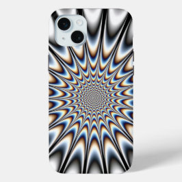 Aangepaste Optische Illusie Art Poster iPhone 15 Mini Hoesje