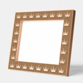 Aangepaste Opvallende Zwarte Kroon Gedrukt Home De Gegraveerde Lijstjes (Links)