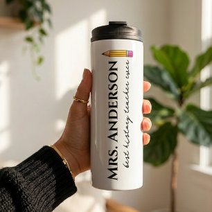 Aangepaste opvoeder dank je tumbler cadeau voor le thermosbeker