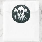 Aangepaste opwindmiddelen voor Halloween Ghost Ronde Sticker (Tas)