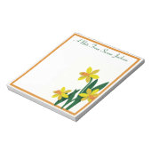 Aangepaste Oranje afdil van het bureau Notitieblok (Linkerzijde)