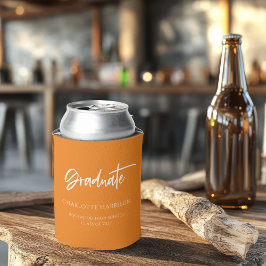 Aangepaste Oranje en Witte GraduPartij Blikjeskoeler