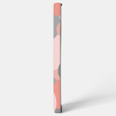 Aangepaste oranje-grijs molecuul Samsung Telefoonh Samsung Galaxy Hoesje (Linkerkant)