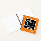 Aangepaste Oranje hogere klasse 2021 High School  Notitieboek (Binnen)