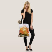 Aangepaste Oranje hydrangea en libellen Tote Bag (Op model)