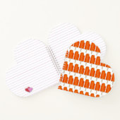Aangepaste Oranje ijscream Notitieboek (Binnen)