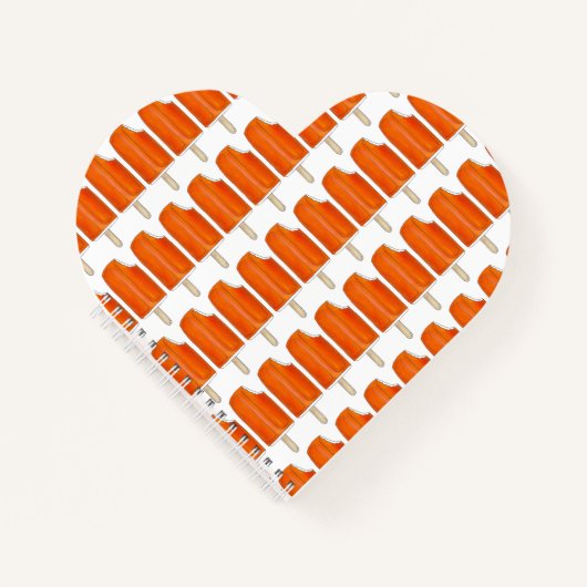 Aangepaste Oranje ijscream Notitieboek (Voorkant)