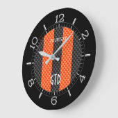 Aangepaste Oranje koolstofstijlraces Grote Klok (Hoek)