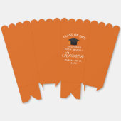 Aangepaste oranje middelbare school reünie feest p bedankdoosjes (Ongevouwen)