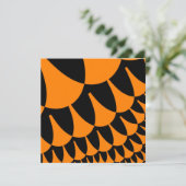 Aangepaste Oranje oproep voor zwarte schalen Kaart (Staand voorkant)