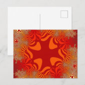 Aangepaste oranje rode kruis ansichtkaart briefkaart (Voorkant / Achterkant)