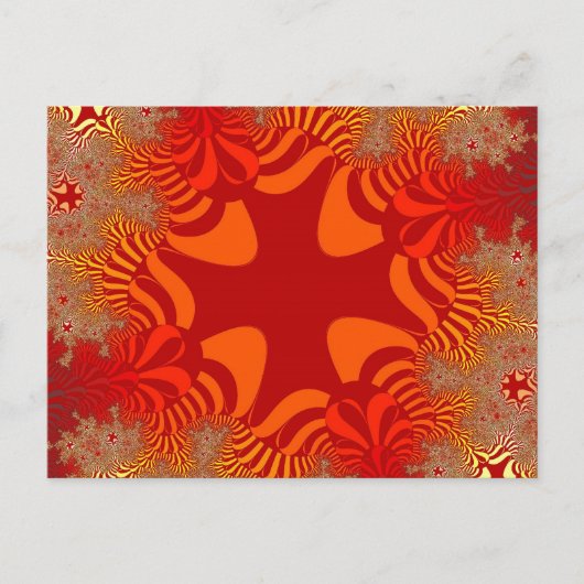 Aangepaste oranje rode kruis ansichtkaart briefkaart (Voorkant)
