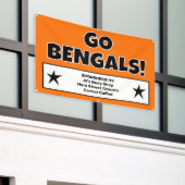 Aangepaste Oranje Sport Team Banner (Buitenkant Gebouw)