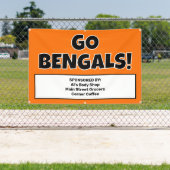 Aangepaste Oranje Sport Team Banner (Insitu)