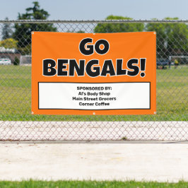 Aangepaste Oranje Sport Team Banner