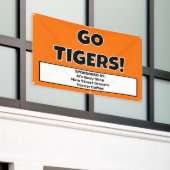 Aangepaste Oranje Sport Team Banner (Buitenkant Gebouw)