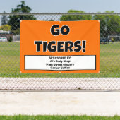 Aangepaste Oranje Sport Team Banner (Insitu)