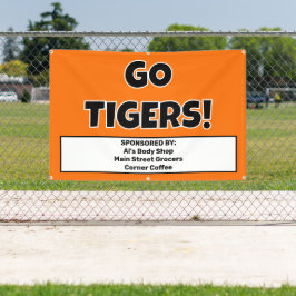 Aangepaste Oranje Sport Team Banner