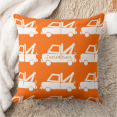 Aangepaste Oranje vuilniswagen voor New Baby Boy Kussen (Deken)