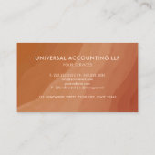 Aangepaste Oranje zalm roze esthetische profession Visitekaartje (Achterkant)