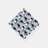 Aangepaste orca Killer Whale Birthday Servet (Hoek)