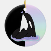 Aangepaste Orca Killer Whale Keramisch Ornament (Achterkant)