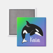 Aangepaste Orca Killer Whale Magneet (Voorkant / Achterkant)