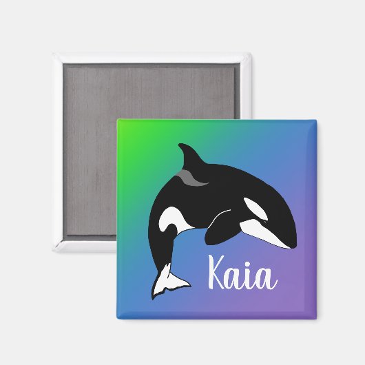 Aangepaste Orca Killer Whale Magneet (Voorkant / Achterkant)