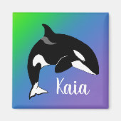 Aangepaste Orca Killer Whale Magneet (Voorkant)