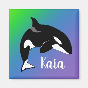 Aangepaste Orca Killer Whale Magneet