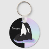 Aangepaste Orca Killer Whale Sleutelhanger (Voorkant)