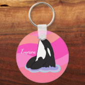 Aangepaste Orca Killer Whale Sleutelhanger (Voorkant)