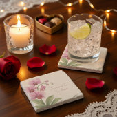 Aangepaste Orchidee Bloemstenen Onderzetter