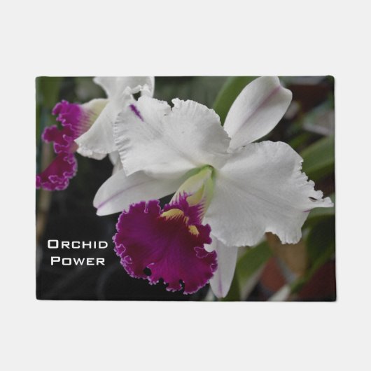 Aangepaste, orchidee ventilator deurmat (Voorkant)