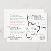 AANGEPASTE ORDE - trouwkaart Informatiekaartje (Voorkant / Achterkant)