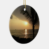 Aangepaste organisatie voor Tropische Vakantie Keramisch Ornament (Rechts)