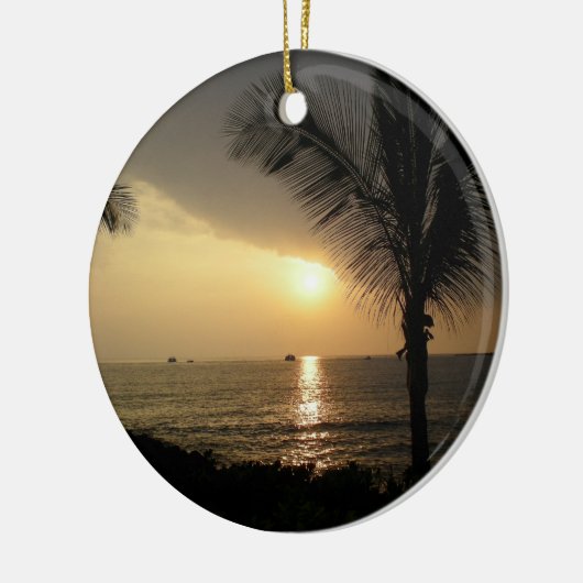 Aangepaste organisatie voor Tropische Vakantie Keramisch Ornament (Links)