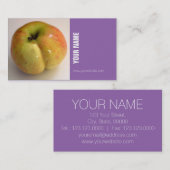 Aangepaste, organische appelappelsoorten, Visiteka Visitekaartje (Voorkant / Achterkant)