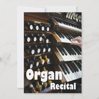 Aangepaste Orgelrecital Uitnodiging | Pijporgel