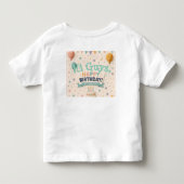 Aangepaste origami Dierenfeest Illustratie Kinder Shirts (Achterkant)